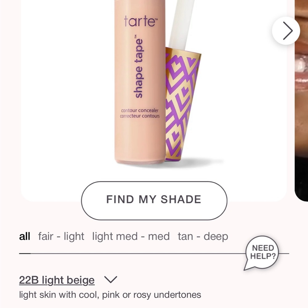 Tarte Shape Tape Concealer - 22 B light beige